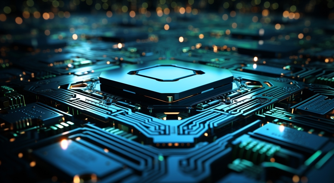 Computer Chip Circuit Board Motherboard Complexity Technology Generated By Artificial Intelligence